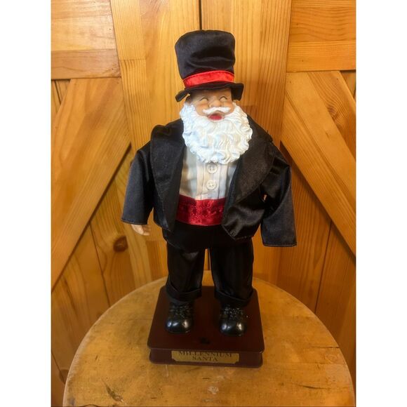 Santa Claus Sing And Dance Figurine 13” Tall Trim A Home Millenium Works (5818) - Picture 2 of 12